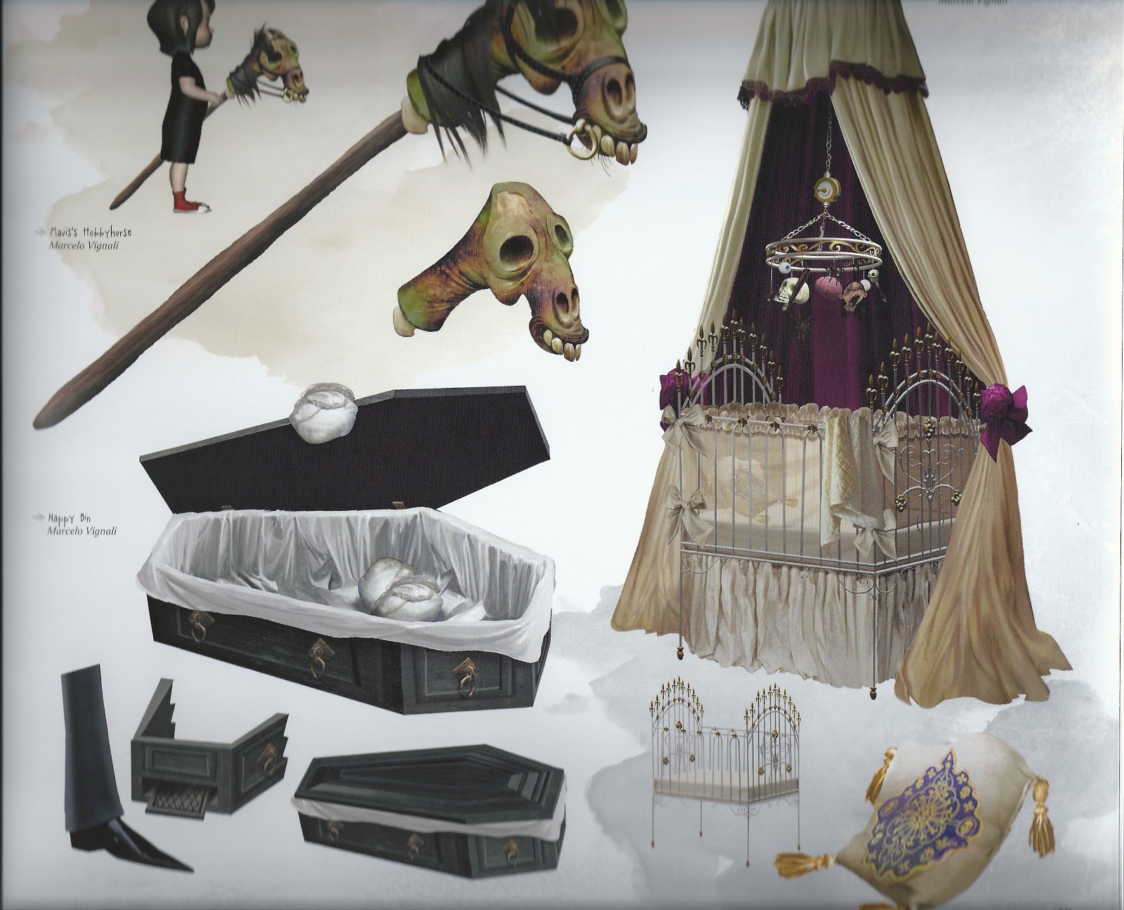 Living Lines Library: Hotel Transylvania (2012) - Visual Development: Props