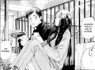 Viñeta del cómic "Emanon recuerdos", de Shinji Kajio y Kenji Tsuruta Viñeta del cómic "Emanon recuerdos", de Shinji Kajio y Kenji Tsuruta