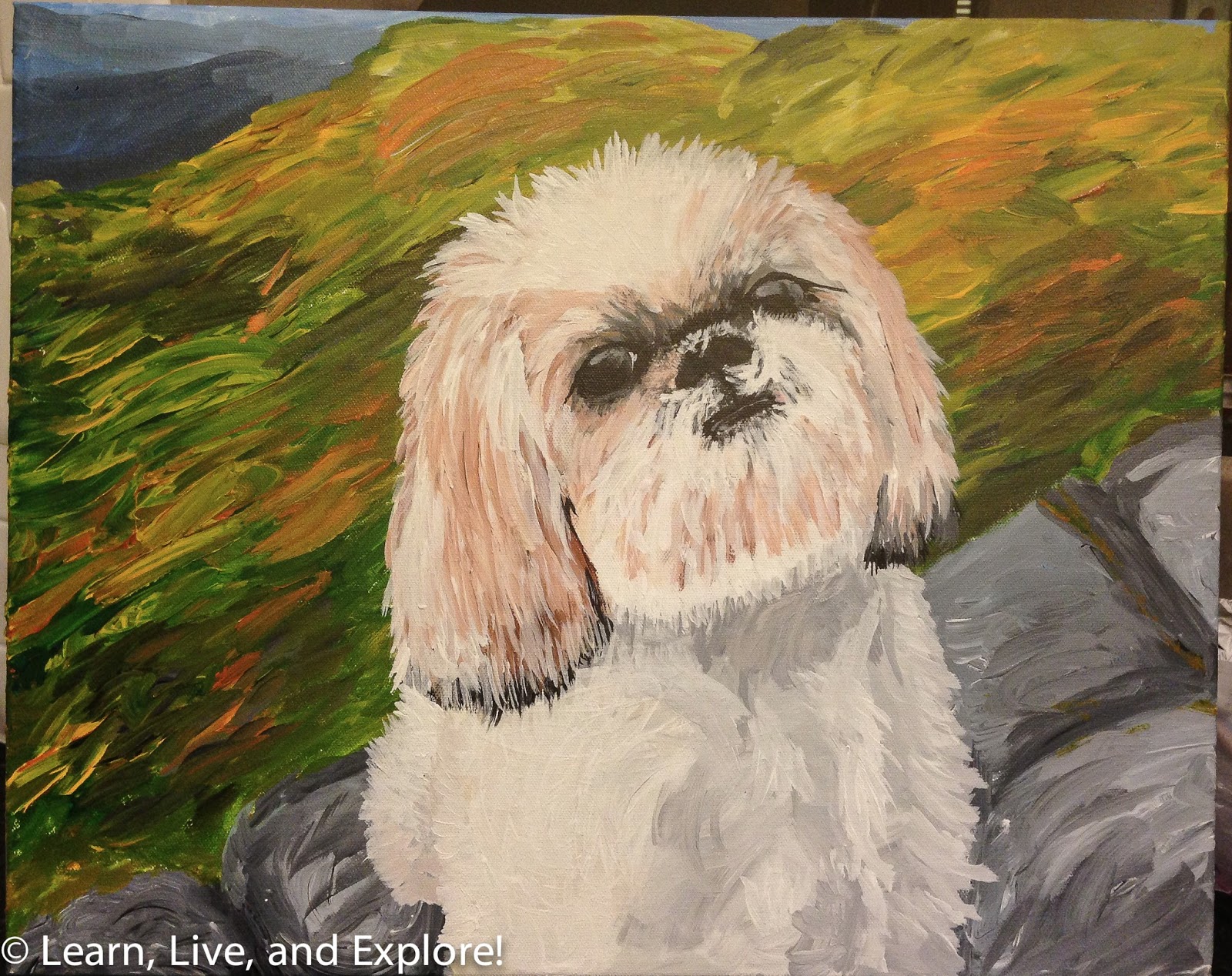 Painting the Pup ~ Learn, Live, and Explore!