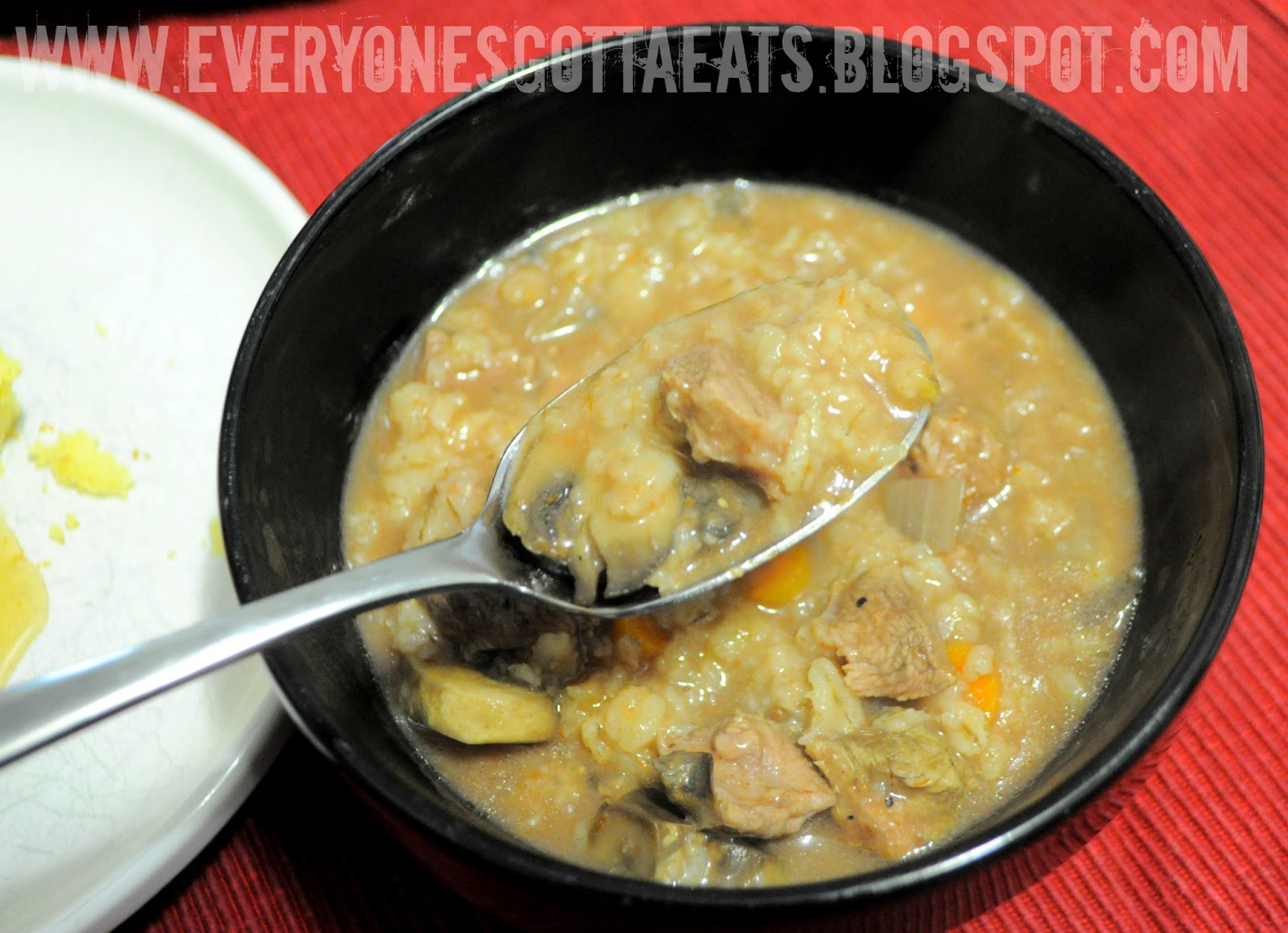 From Tamara's Kitchen... Slow Cooker Beef, Mushroom and Barley Soup