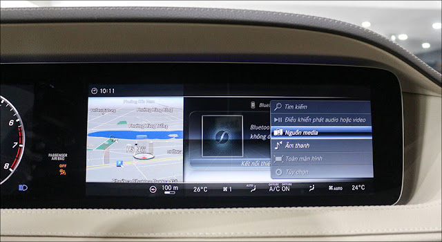 Thiết kế Màn hình trung tâm xe Mercedes S450 L 2019 Thiết kế Màn hình trung tâm xe Mercedes S450 L 2019
