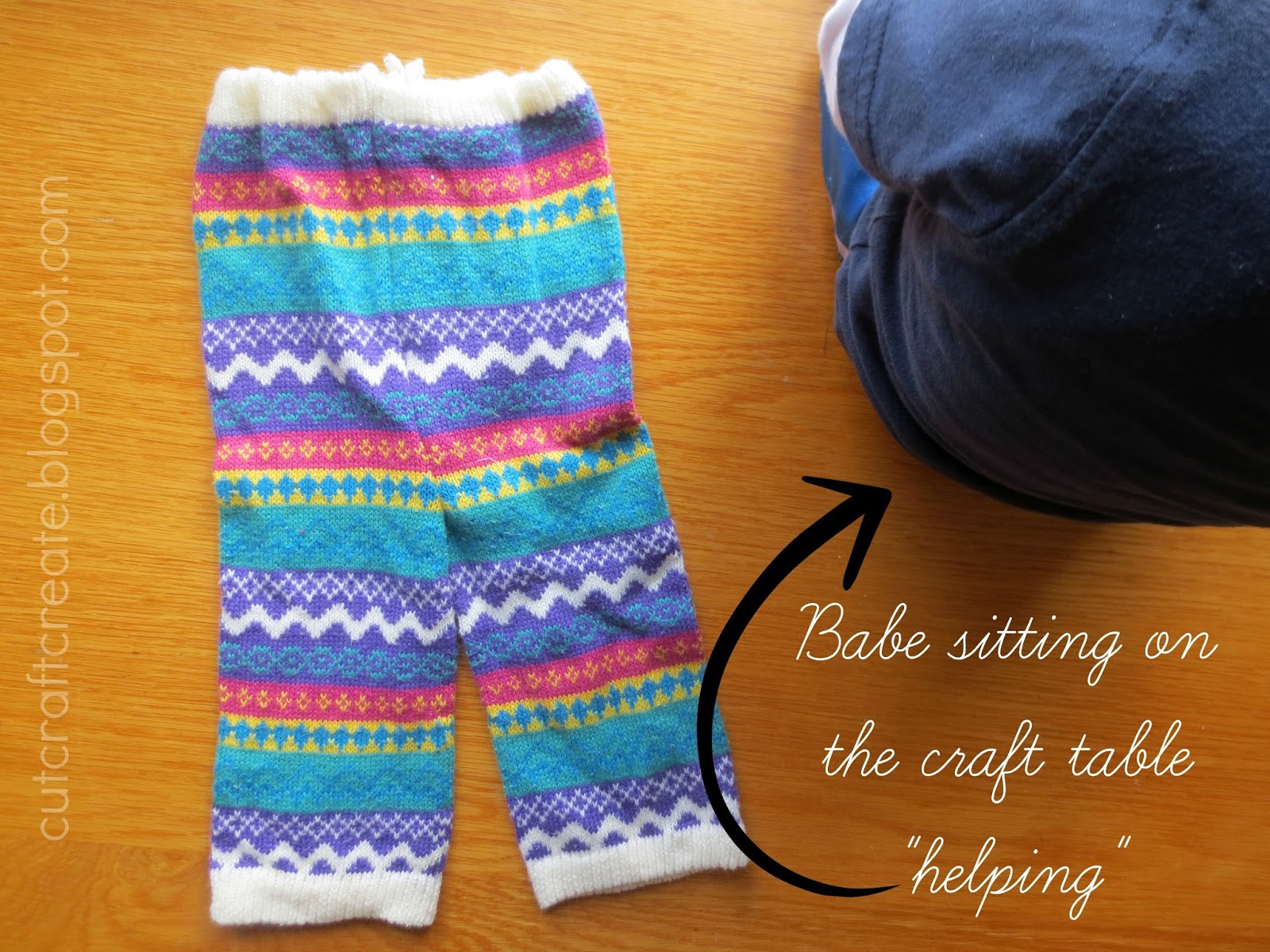 Cut, Craft, Create Turn old Leg Warmers into Pants in under 15 minutes!