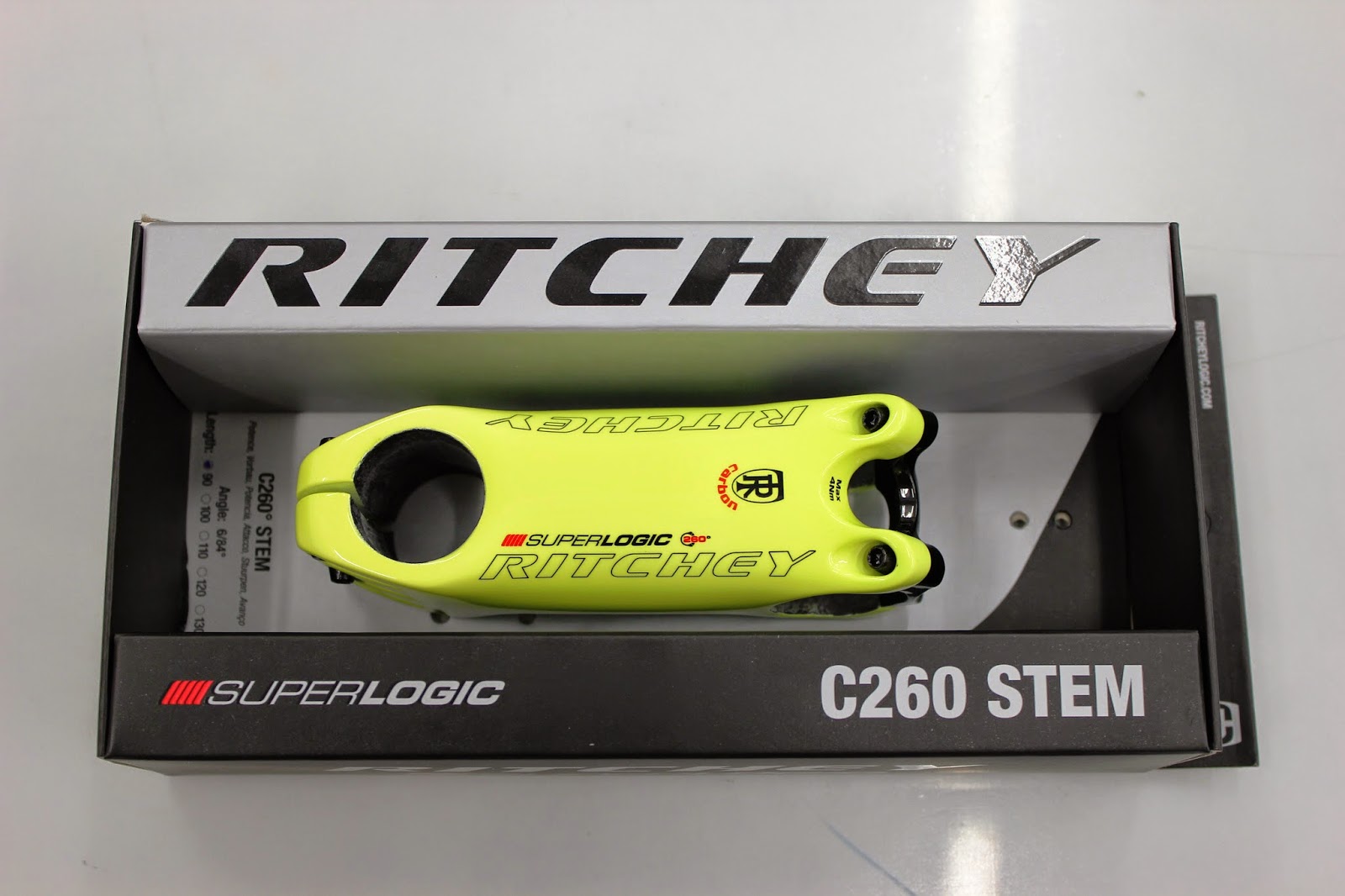 kralen Yoghurt jacht Cycling Dynamics: It's Here! Ritchey Superlogic Carbon C260 Stem In Limited  Edition Hi-Vis Yellow.