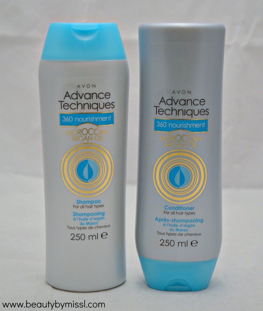 Avon Advance Techniques 360 Nourishment Moroccan Argain Oil Shampoo & Conditioner