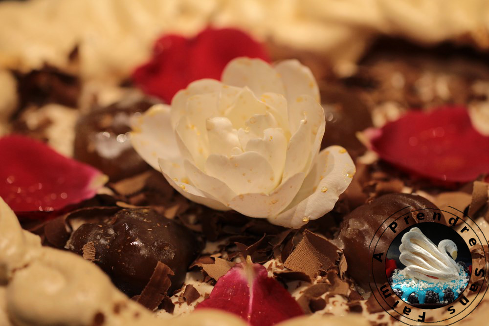 Pavlova aux marrons et pépites de chocolat (pas à pas en photos)