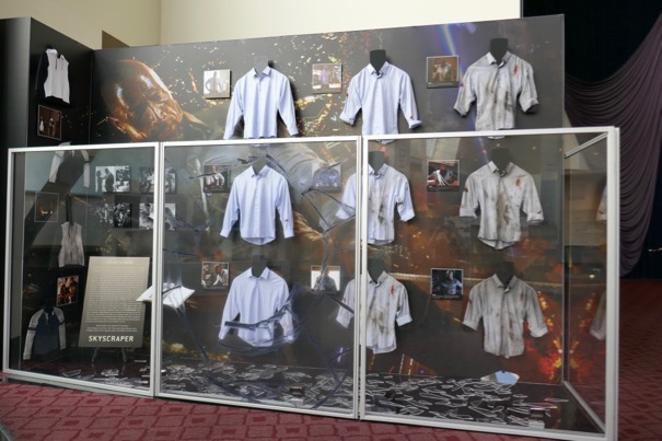 Skyscraper movie costume exhibit
