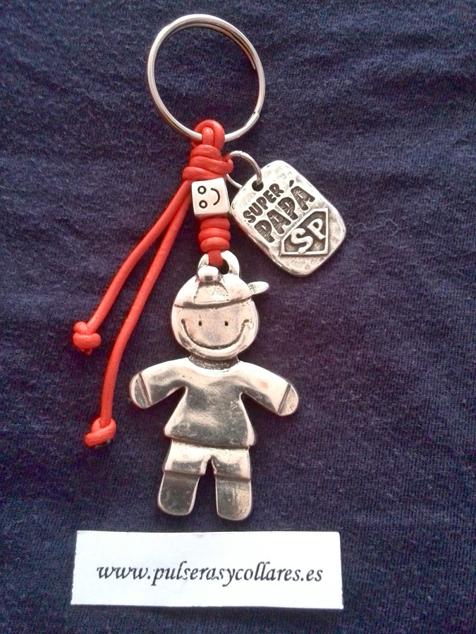 llavero chapa super papa