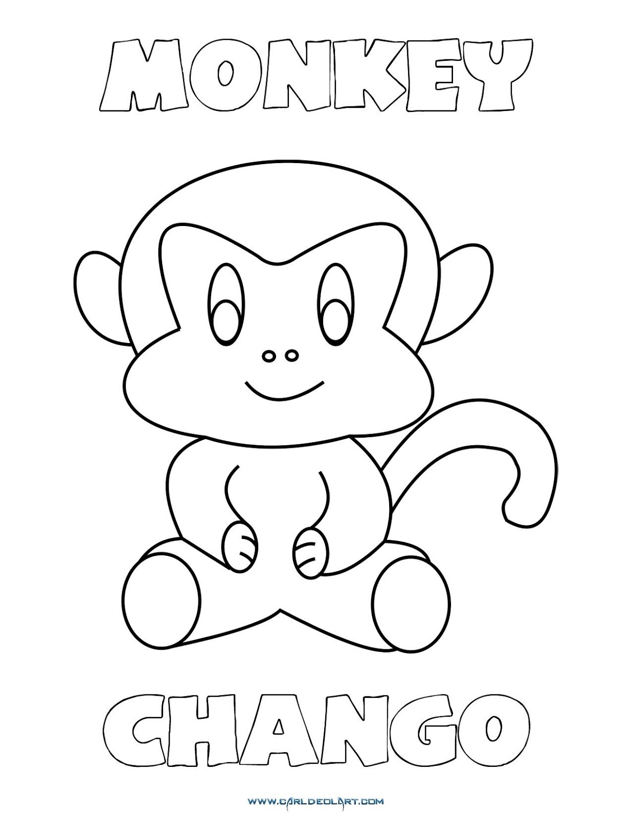 Dibujos Ingles Espanol Con Ch Chango Monkey