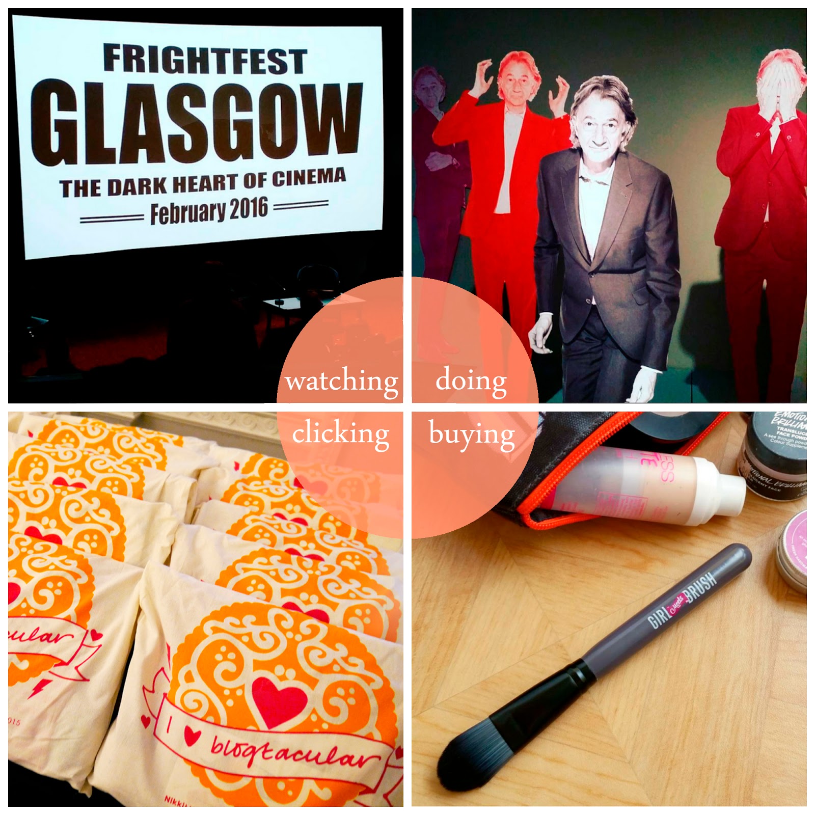 Helen's February Round Up Helen's February Round Up, Blogger best bits, Scottish blogger, Fright Fest Glasgow 2016, Hello My Name is Paul Smith, Girl Meets Brush, Blogtacular