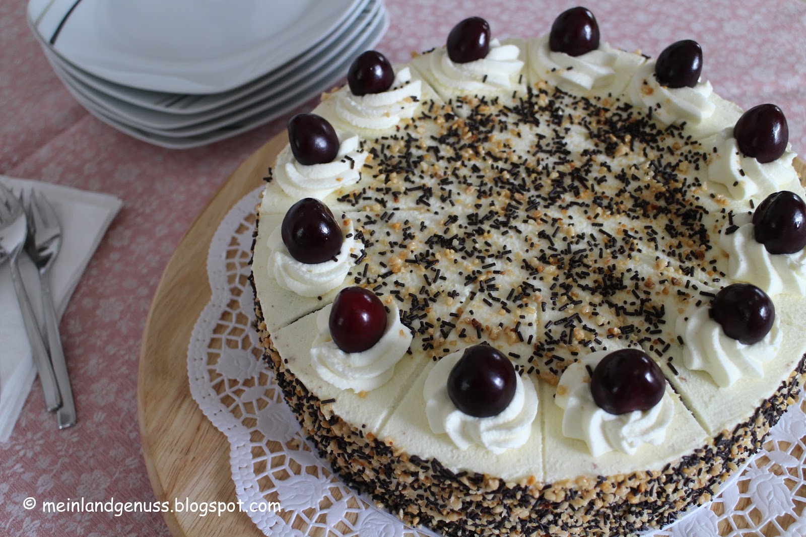 mein Land und Gartengenuss : Schokoladen-Kirsch-Torte