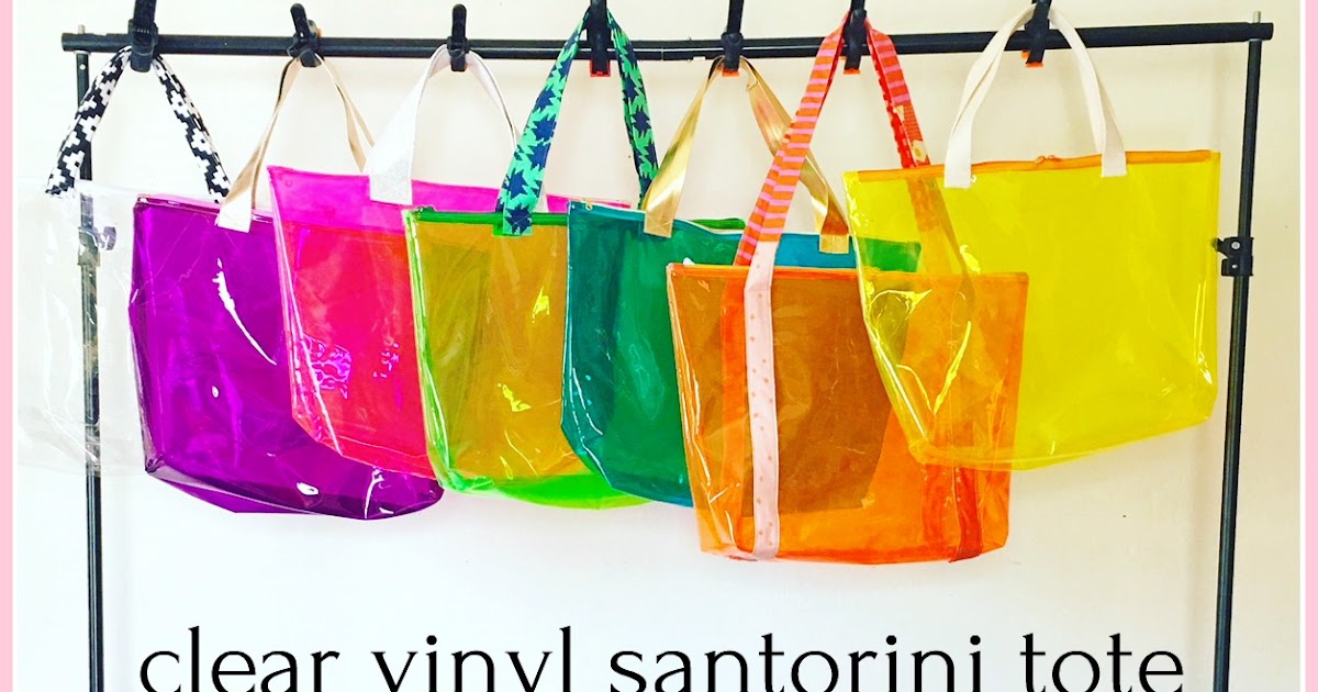 sewhungryhippie: Fast Vinyl Santorini Tote sewing tutorial