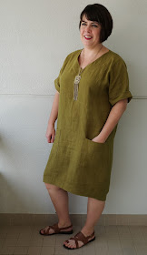 Cookin' & Craftin': Style Arc Adeline Dress in Linen