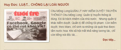 TRƯƠNG HUY SAN CỐ TÌNH XUYÊN TẠC DỰ THẢO LUẬT AN NINH MẠNG