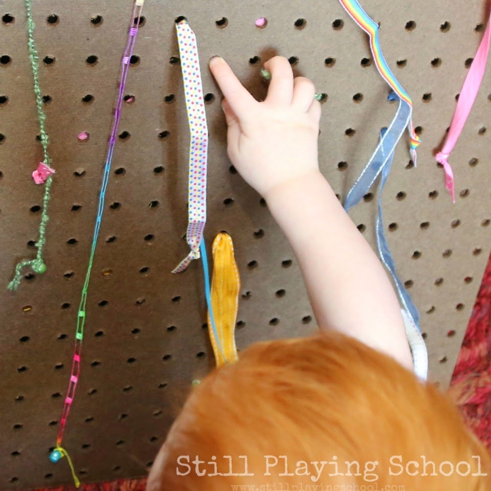 Ribbon Pull Board for Kids Still Playing School