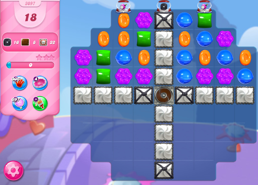 Candy Crush Saga level 3097 Candy Crush Saga level 3097