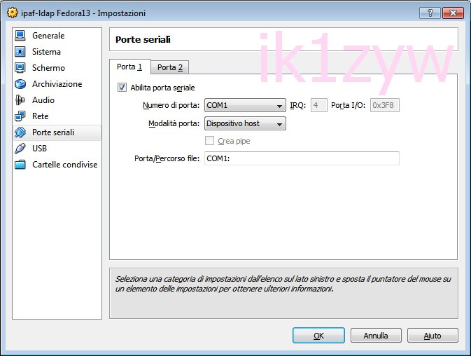 IK1ZYW Labs Share serial port with guest VM in Virtualbox 4