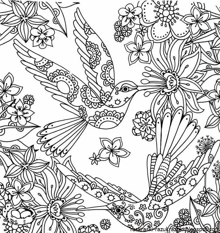 Раскраски Антистресс Для Девочек Распечатать А4