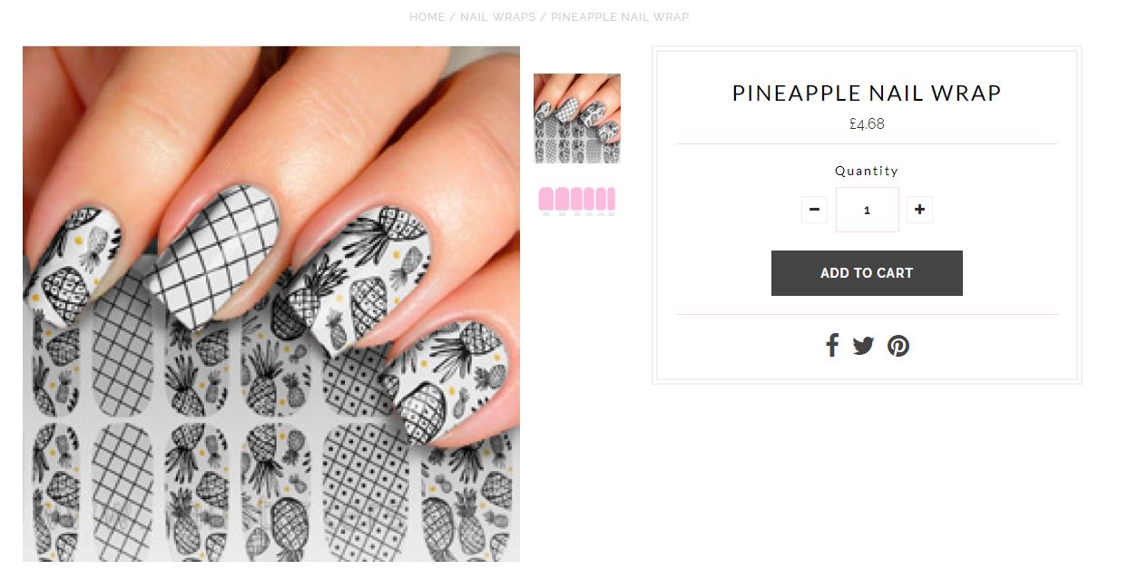 5. Pineapple Nail Art Wraps - wide 8