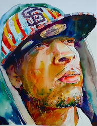 watercolor lobenberg david bold portraits loose into portrait march