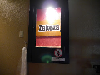 Entrance sign for Zakoza Bulge Bar, Namba, Osaka Sign at the entrance of Zakoza Bulge Bar, Namba, Osaka, Japan.