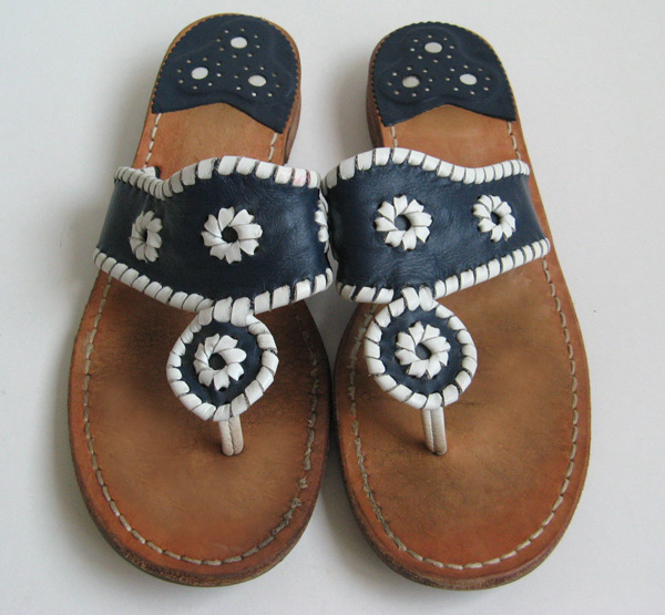JACK ROGERS NAVAJO LEATHER SANDALS WOMENS SIZE 7