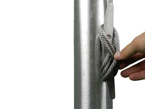 How to Install a Flagpole: Proper way to Tie Halyard (knot) and Attach