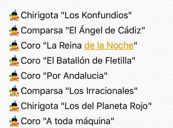 Recopilaciones Actuaciones Miércoles de Carnaval Recopilaciones Actuaciones Miércoles de Carnaval