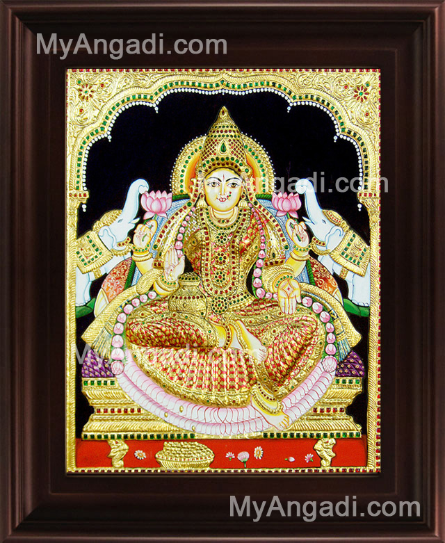 My Angadi Online Shopping Site Buy Tanjore Paintings Gaja Lakshmi