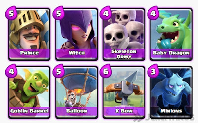 Kumpulan Battle Deck Clash Royale Arena 3 Terbaik (Winning Strategy) Control