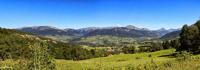 Panorama depuis le massif des Bauges