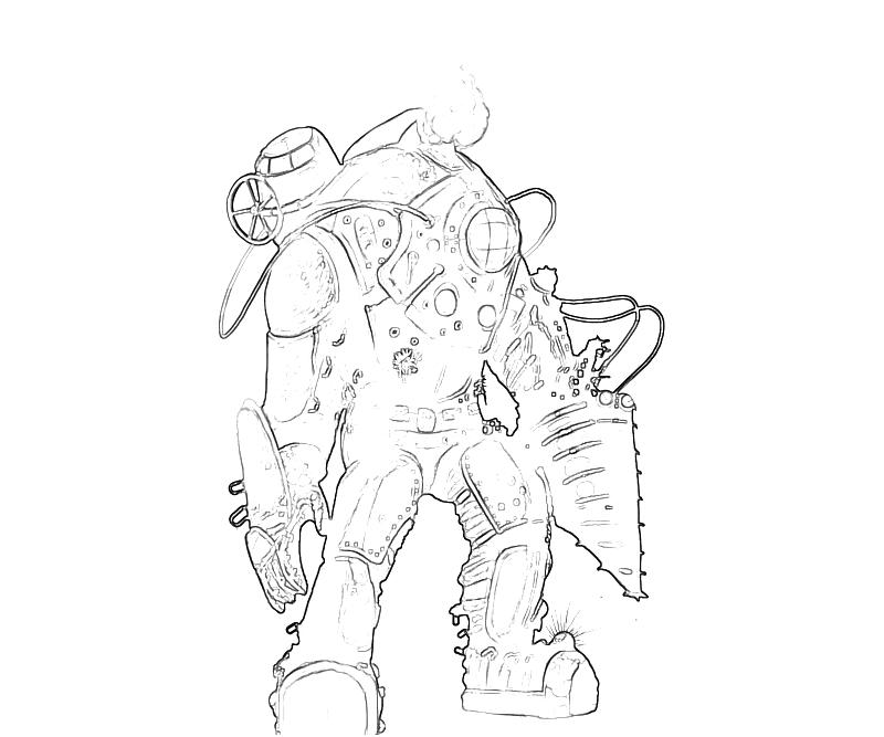 Big Daddy Bioshock Book Coloring Pages