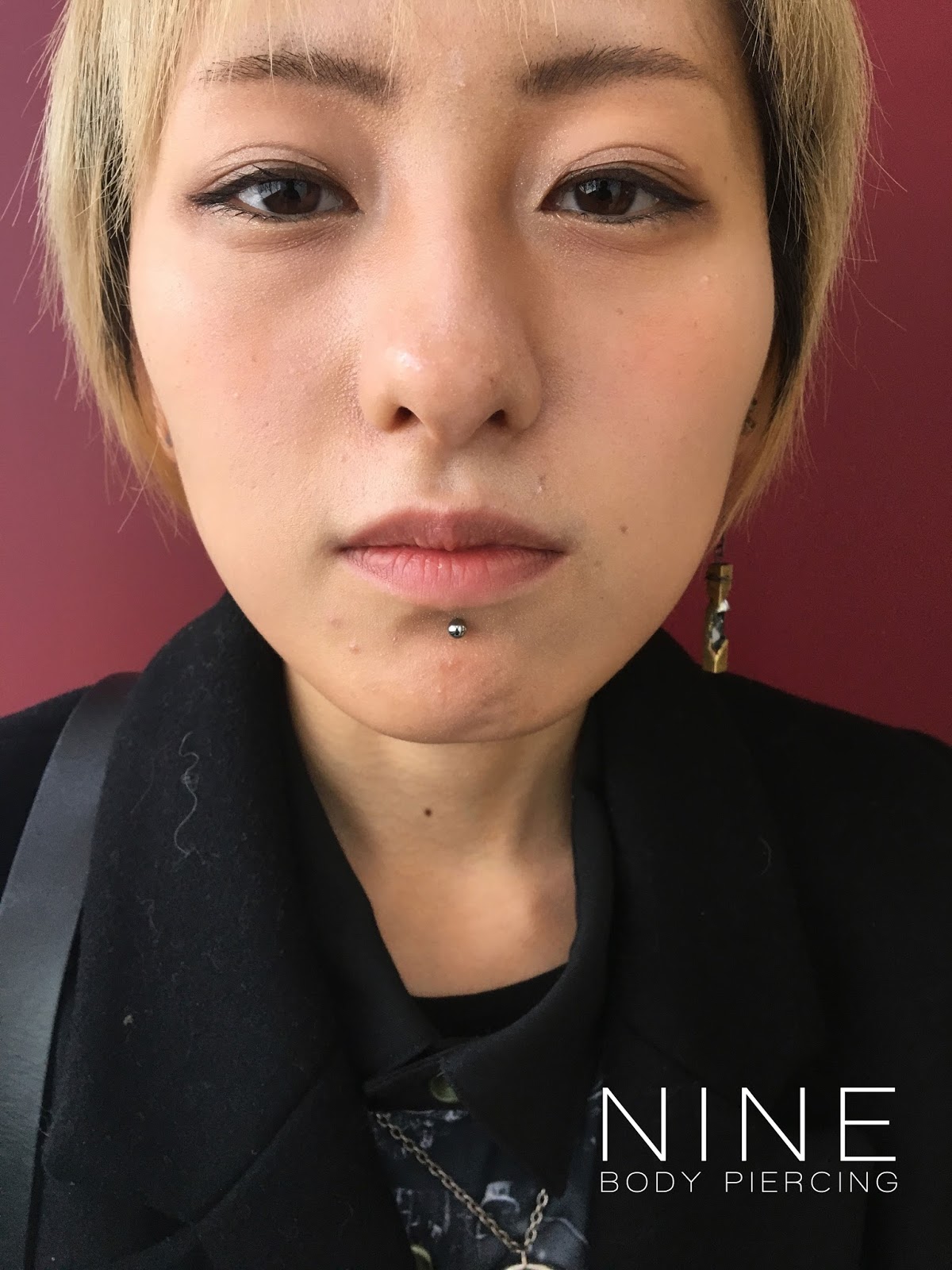 NINE BODY PIERCING BLOG: Healed Lip with Anatometal リップ!
