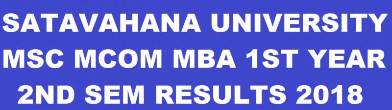 SU PG 1st Year 2nd Sem Results