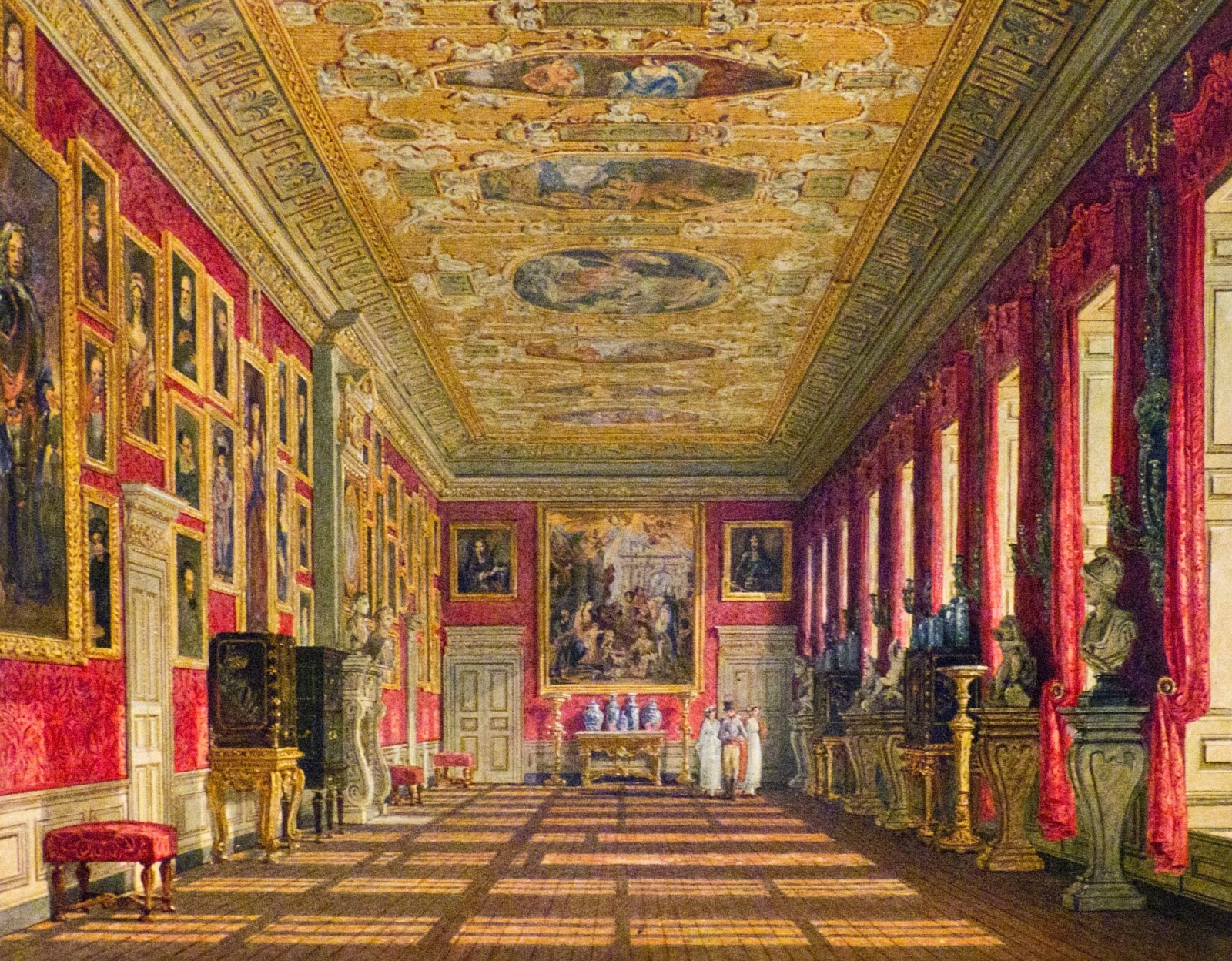The King's Gallery, Kensington Palace by Charles Wild (c1816)