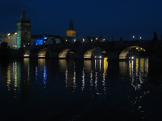 Charles Bridge at night