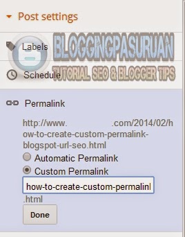 Cara Membuat URL Custom Permalink Blogspot yang SEO Friendly