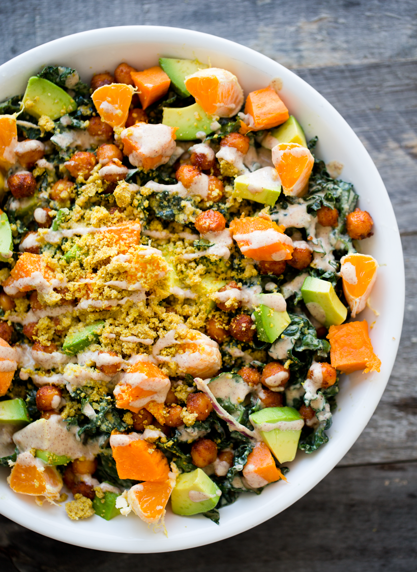 The Eureka! Bowl. Peanutty Kale, Smoky-Maple Chickpeas, Sweet Potato, Avocado. The Eureka! Bowl. Peanutty Kale, Smoky-Maple Chickpeas, Sweet Potato, Avocado.