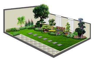 49 Desain Taman dan Kolam Untuk Halaman Rumah Minimalis desain halaman rumah taman minimalis