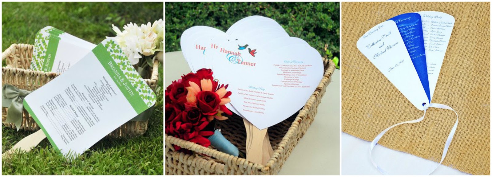 Our Fully Customizable Diy Wedding Fan Program Kits