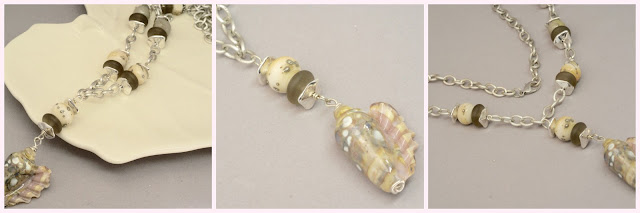 seashell necklace by Bay Moon Design