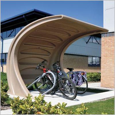 bike shelter garden