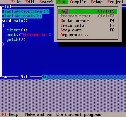 How To Write First Program in Turbo C++ With Full Screen IDE for Windows 7 and Vista How To Write First Program in Turbo C++ With Full Screen IDE for Windows 7 and Vista