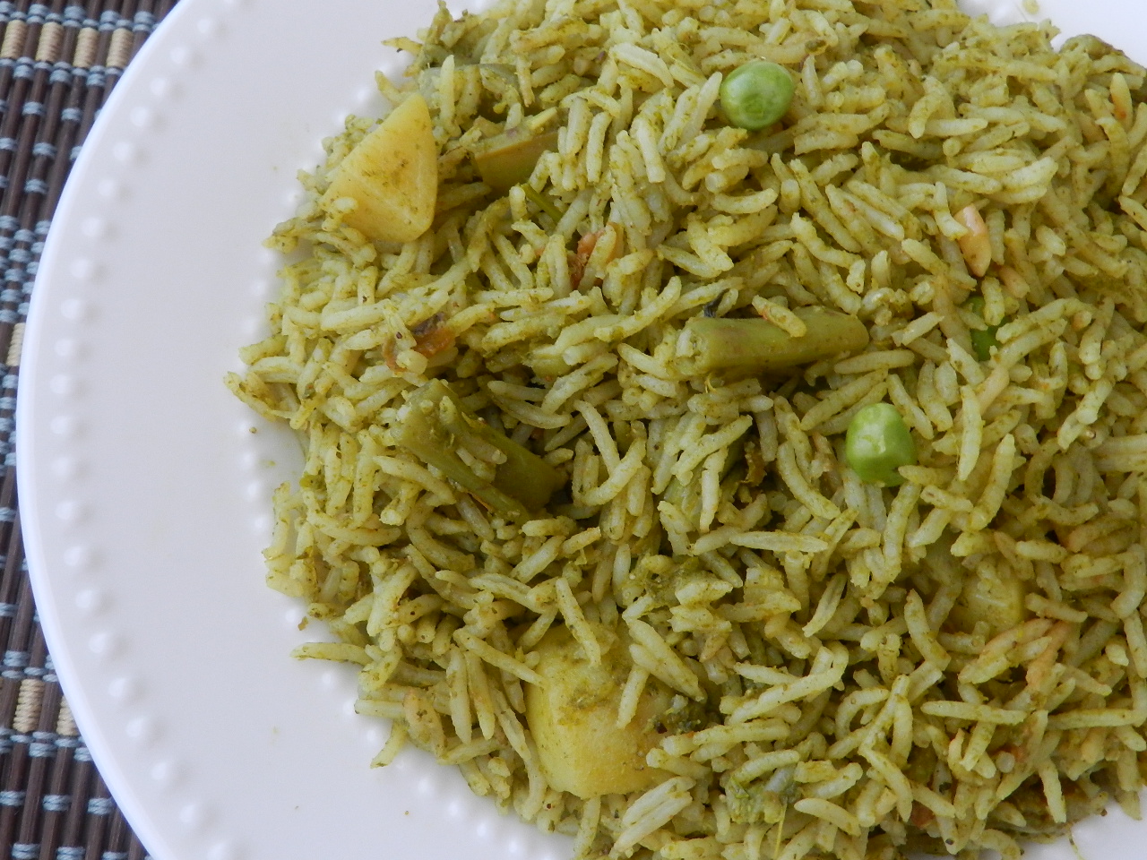 Raajis kitchen Coriander Pulao