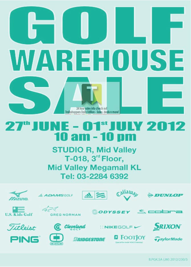 Golf Warehouse Sale END 1 JULY 2012 Online Malaysia