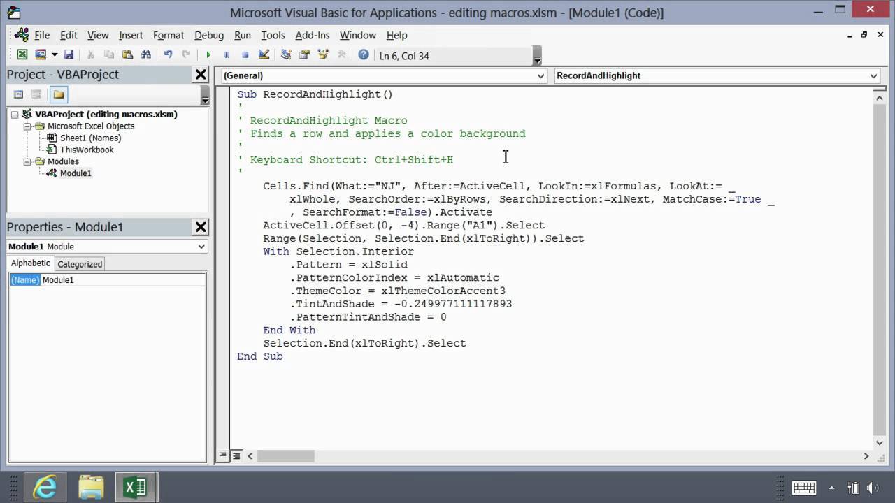 Visual Basic for Applications