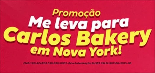 Promoção Me leva pra Carlos Bakery em Nova York