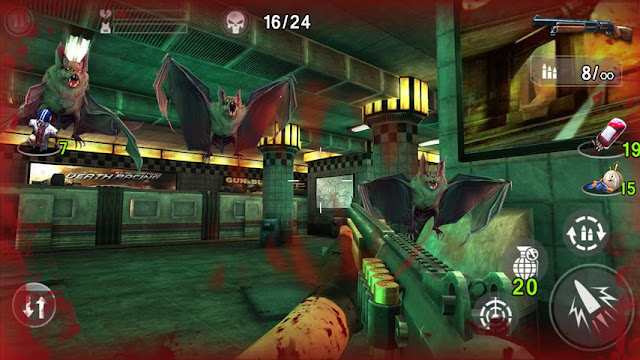screensot tembak monster zombie kelalawar