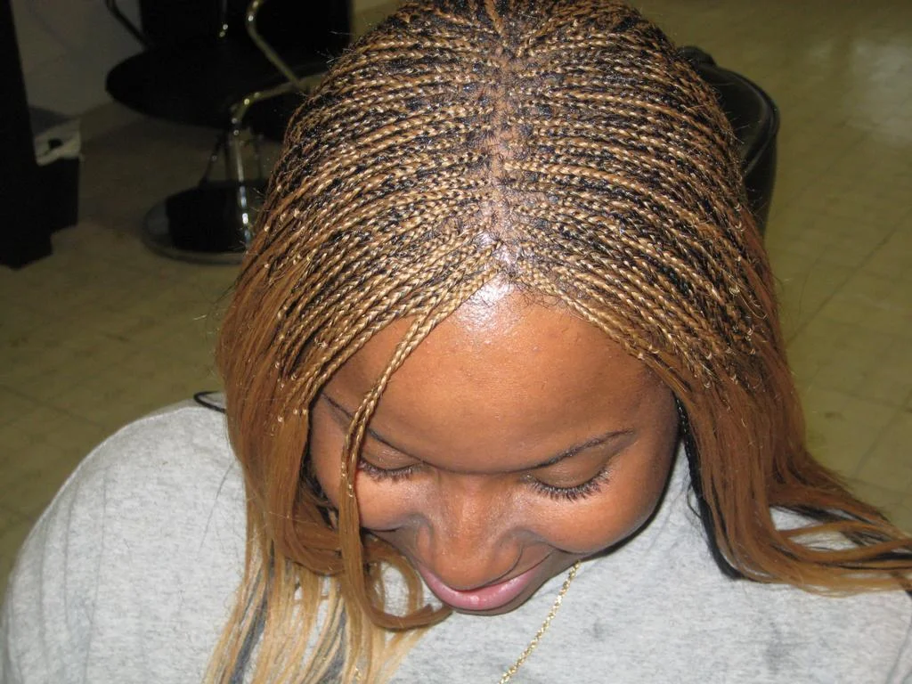 Crisp Microbraids Picture Illustration