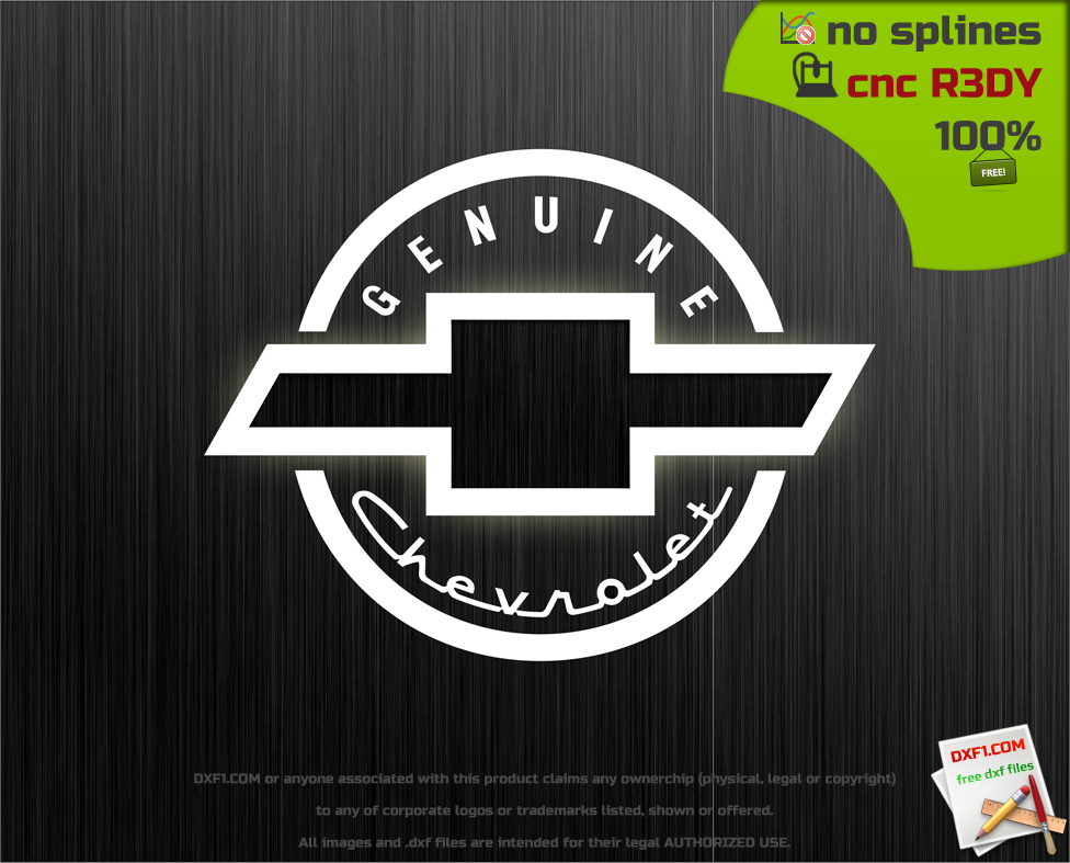 Free Dxf Files For Cnc Machines Chevrolet Genuine