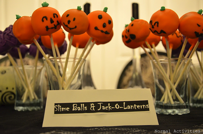 Normal Activities halloween themed cake balls
